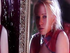 BLONDE BABE SUCKS CUM FROM DICK AFTER RIDING IT HARD