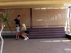 Big Booty Blonde Jumps Hard On Thick Cock - porno gay pollones Fesser